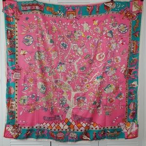 100% Silk Scarf - Tree of Life